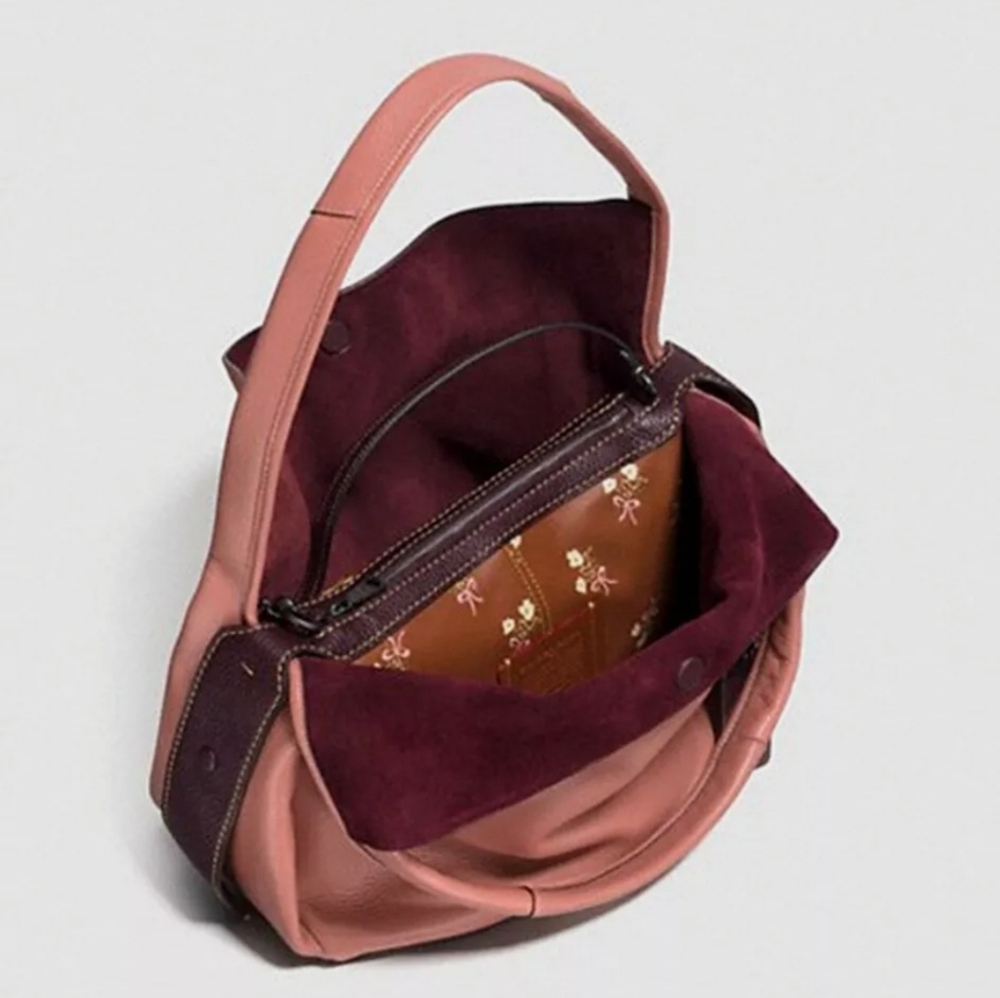 Coach Bandit Hobo 39 in Natural Pebble Leather with in side pochette purse - Picture 3 of 14